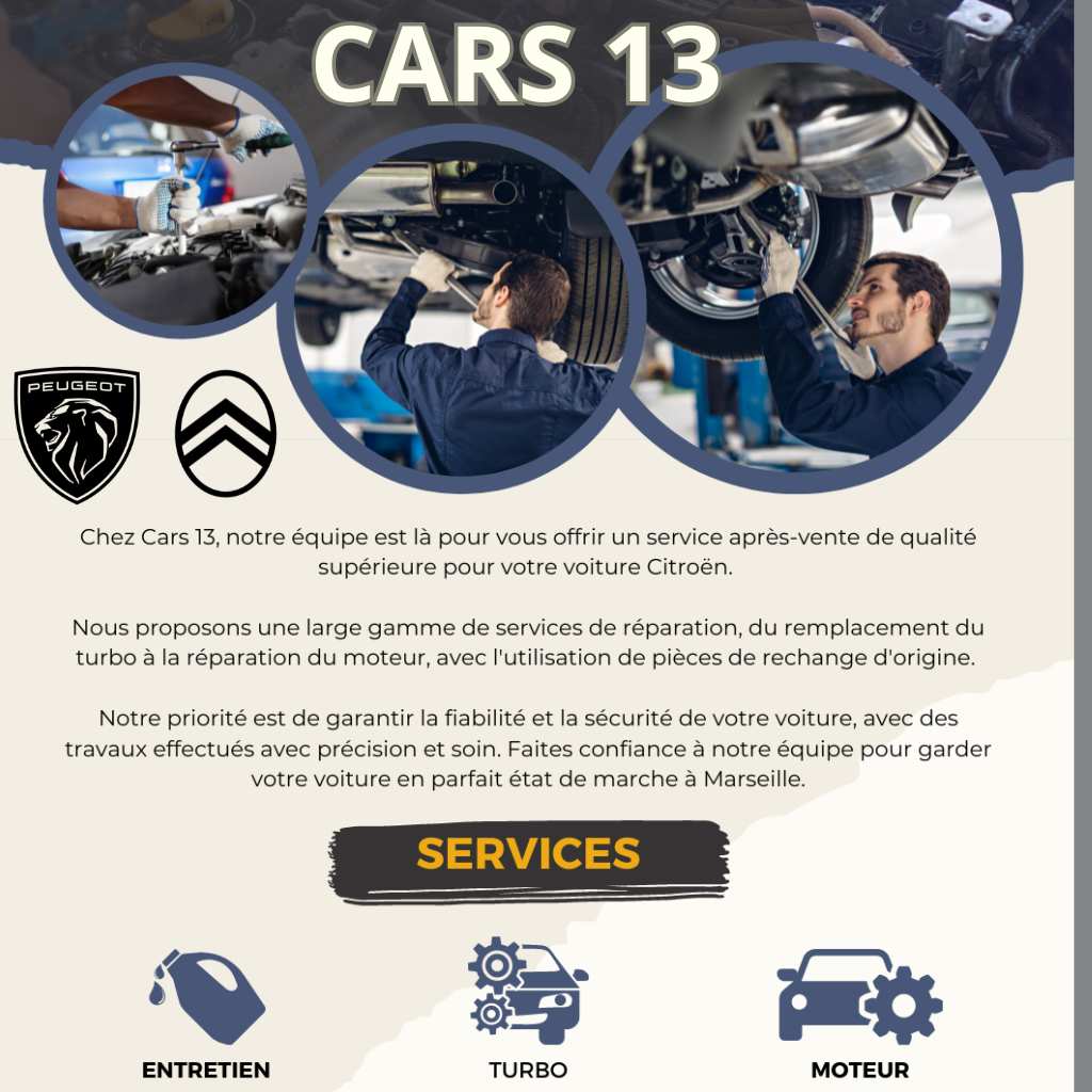 Cars 13 - spécialiste entretien et réparation Citroën à Marseille